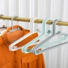 Japanese-style household seamless anti-slip clothes hanger, plastic clothes hanger, dormitory balcony clothes hanging, clothes drying rack, custom wholesale details Picture
